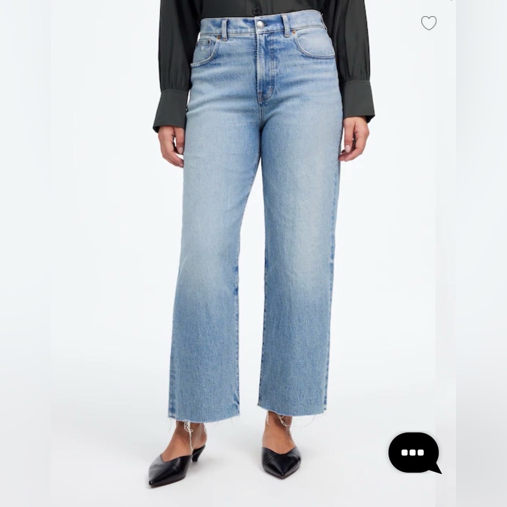 NWT - Madewell The Perfect Vintage Wide-Leg Crop Jean - 25 Petite - Hallstead